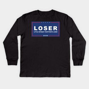 Loser Crybaby Poopypants - Funny Anti-Trump Kids Long Sleeve T-Shirt